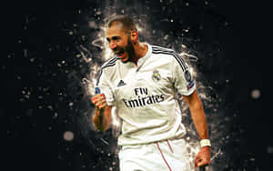 Karim Benzema Celebration Real Madrid Wallpaper