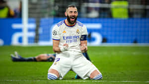 Karim Benzema Celebration Real Madrid Wallpaper