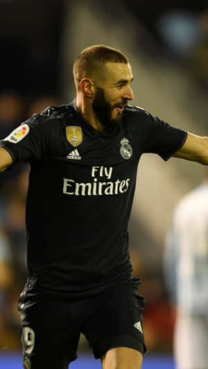 Karim Benzema Celebration Real Madrid Wallpaper