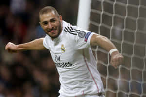 Karim Benzema Real Madrid Celebration Wallpaper