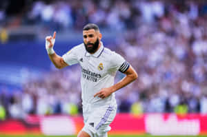 Karim Benzema Real Madrid Celebration Wallpaper