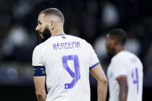 Karim Benzema Real Madrid Number9 Wallpaper