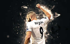 Karim Benzema Victory Celebration Wallpaper