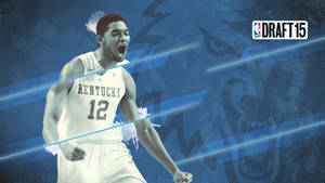 Karl-anthony Towns Kentucky Jersey Wallpaper