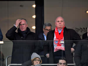 Karl-heinz Rummenigge And Uli Hoeness At Tsg 1899 Wallpaper