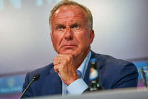 Karl-heinz Rummenigge At Football First German Soccer League Wallpaper