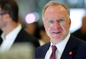 Karl Heinz Rummenigge At The Dfb Bundestag 2019 Wallpaper