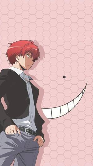 Karma Akabane Arrogantly Standing Wallpaper