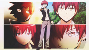 Karma Akabane Collage Face Wallpaper