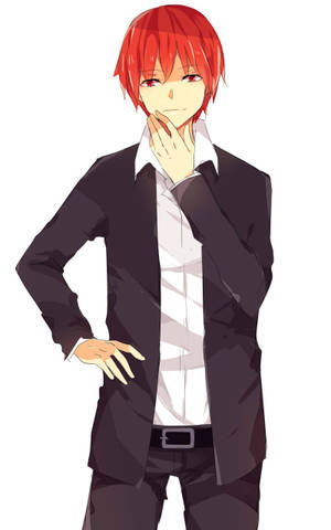 Karma Akabane Smirking Arrogantly Wallpaper