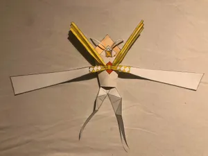 Kartana Pokemon Made Of Paper Wallpaper