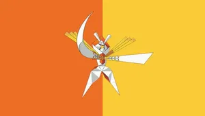 Kartana With Orange And Yellow Background Wallpaper