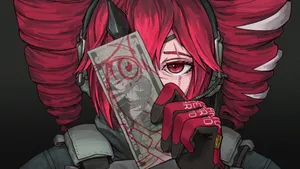 Kasane Teto Character Art Wallpaper