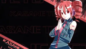 Kasane Teto Character Art Wallpaper