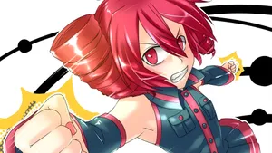 Kasane Teto Dynamic Pose Wallpaper