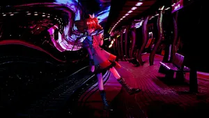 Kasane Teto Night Vibes Wallpaper