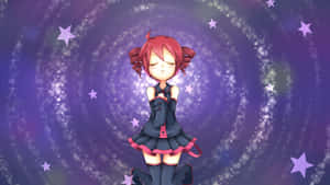 Kasane Teto Starry Performance Wallpaper