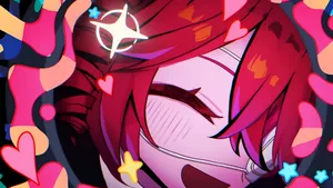 Kasane Teto Vibrant Expression Wallpaper