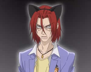 Kasanoda Ritsu Smiling In A Serene Outdoor Setting Wallpaper