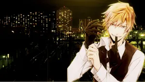 Kasuka Heiwajima Captivating Gaze Wallpaper