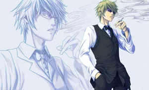 Kasuka Heiwajima Posing In A Stylish Outfit Wallpaper