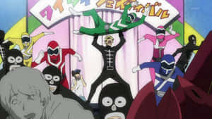 Kasuka Heiwajima Striking A Pose In An Action-packed Scene Wallpaper