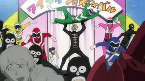 Kasuka Heiwajima Striking A Pose In An Action-packed Scene Wallpaper