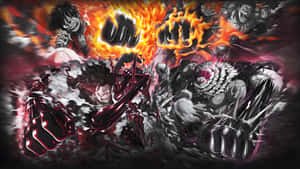 Katakuri Versus Luffy Battle Wallpaper