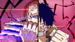 Katakuri Versus Luffy Showdown Wallpaper