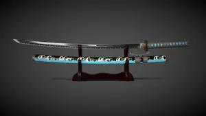 Katana Sword And Saya On Display Wallpaper