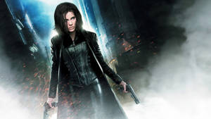 Kate Beckinsale In The Blockbuster Fantasy-action Film, Underworld Wallpaper