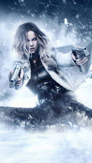 Kate Beckinsale In Underworld Movie Wallpaper