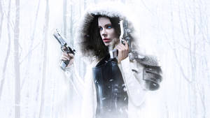 Kate Beckinsale Staring In Underworld Wallpaper