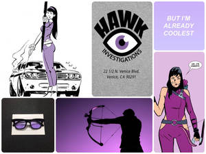Kate Bishop Hawkeye Mood Board Wallpaper