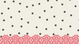 Kate Spade Desktop Flower Pattern Dots Wallpaper
