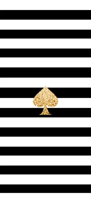 Kate Spade Glitter Gold Logo Wallpaper