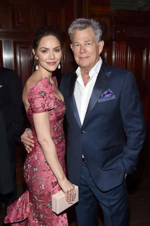 Katharine Mc Pheeand David Foster Event Appearance Wallpaper