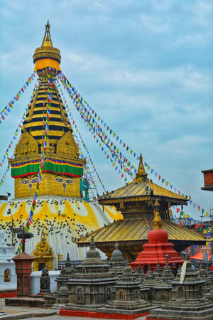 Kathmandu Large Stupa Wallpaper