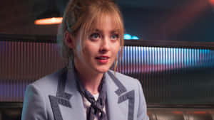 Kathryn Newton In Character Scene Wallpaper