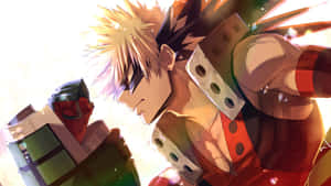 Katsuki Bakugo Heroic Stance4 K Wallpaper