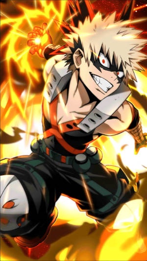 Katsuki Bakugo My Hero Academia Iphone Wallpaper