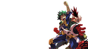 Katsuki Bakugoand Izuku Midoriya Action Pose4 K Wallpaper