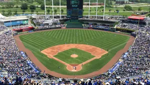 Kauffman Stadium Baseball View Wallpaper