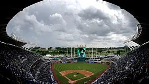Kauffman Stadium Baseball View Wallpaper