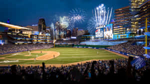 Kauffman Stadium Fireworks Night Wallpaper