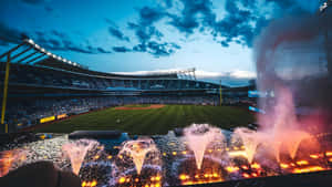 Kauffman Stadium Fireworks Show Wallpaper