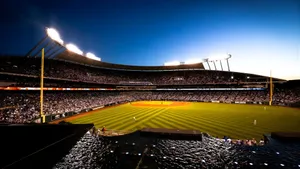 Kauffman Stadium Night Game Wallpaper