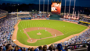 Kauffman Stadium Night Game Wallpaper