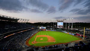 Kauffman Stadium Night View Wallpaper