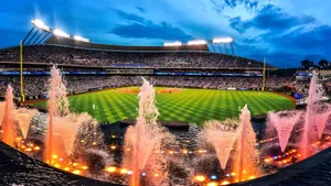 Kauffman Stadium Night View Wallpaper